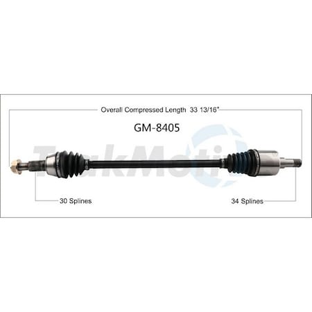 Surtrack Axle Cv Axle Shaft, Gm-8405 GM-8405